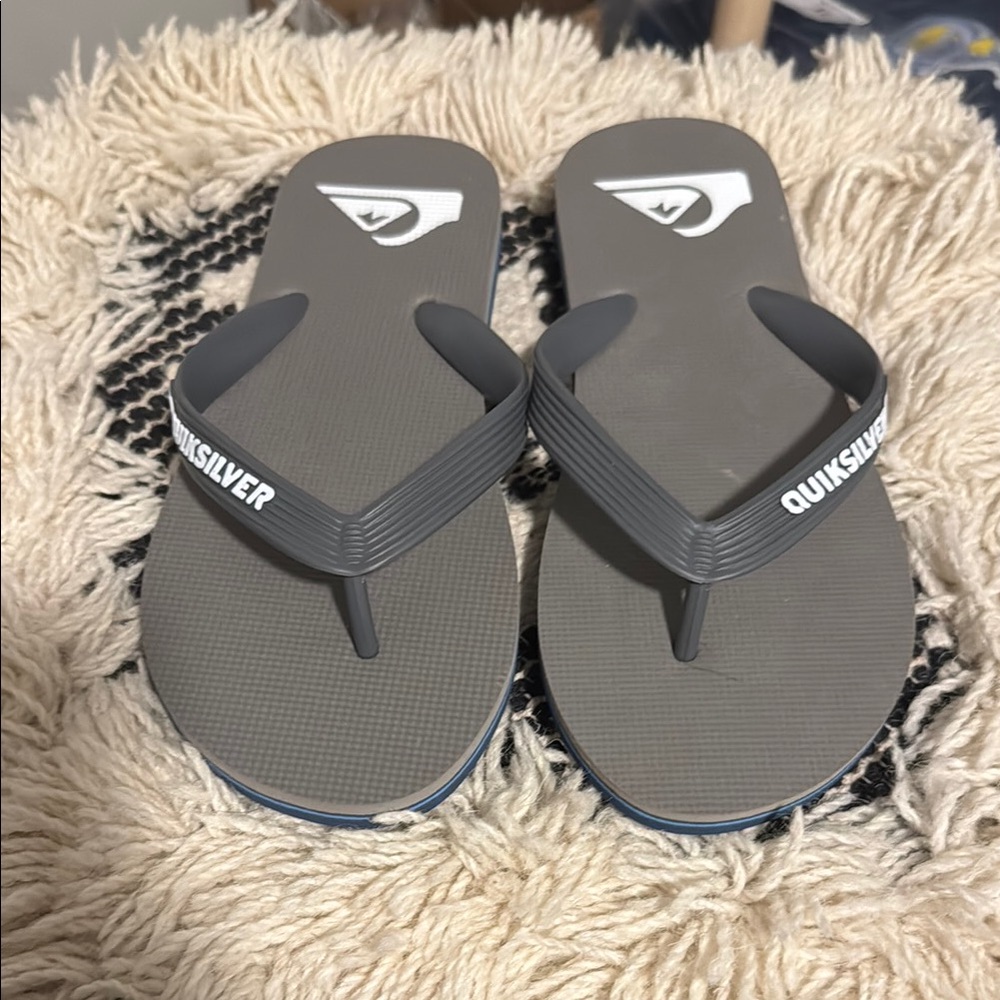 NWT - Quicksilver sandals / flip flops - Size 7 men